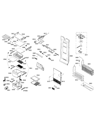 Refrigerator assy