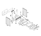 Bosch HEI7132U/03 frame & drawer diagram