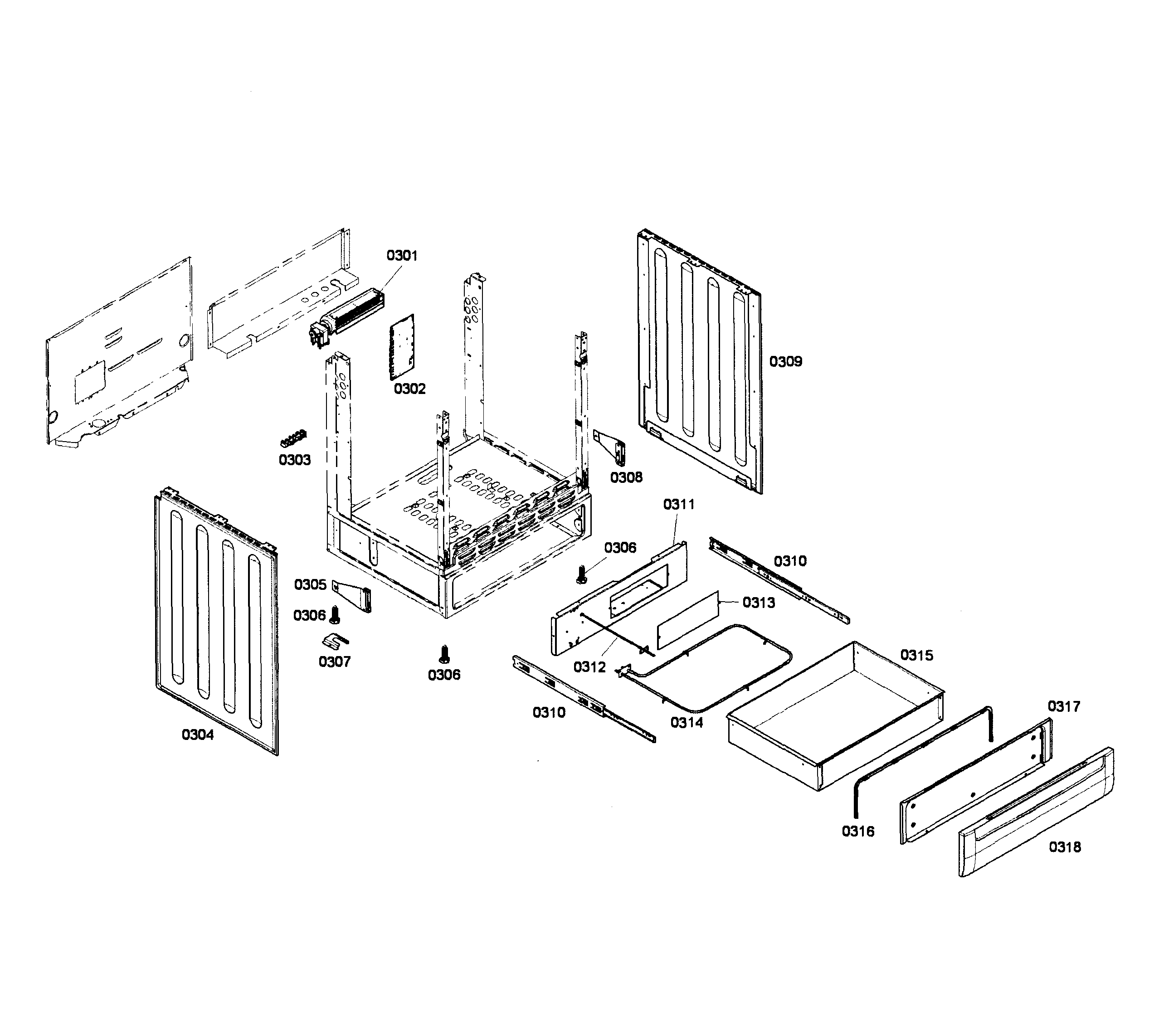 Frame & drawer