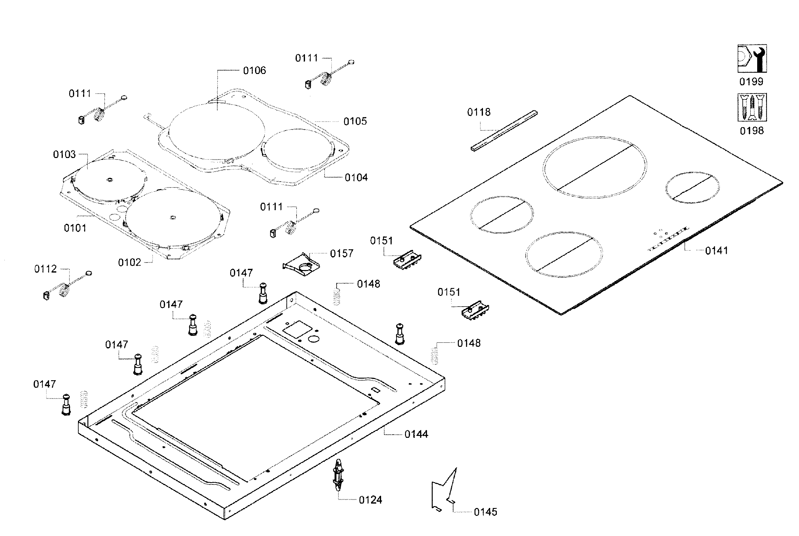 Cooktop assy