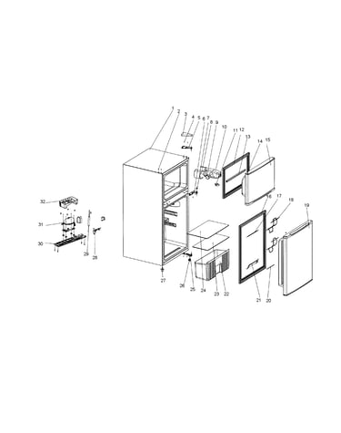 Refrigerator assy