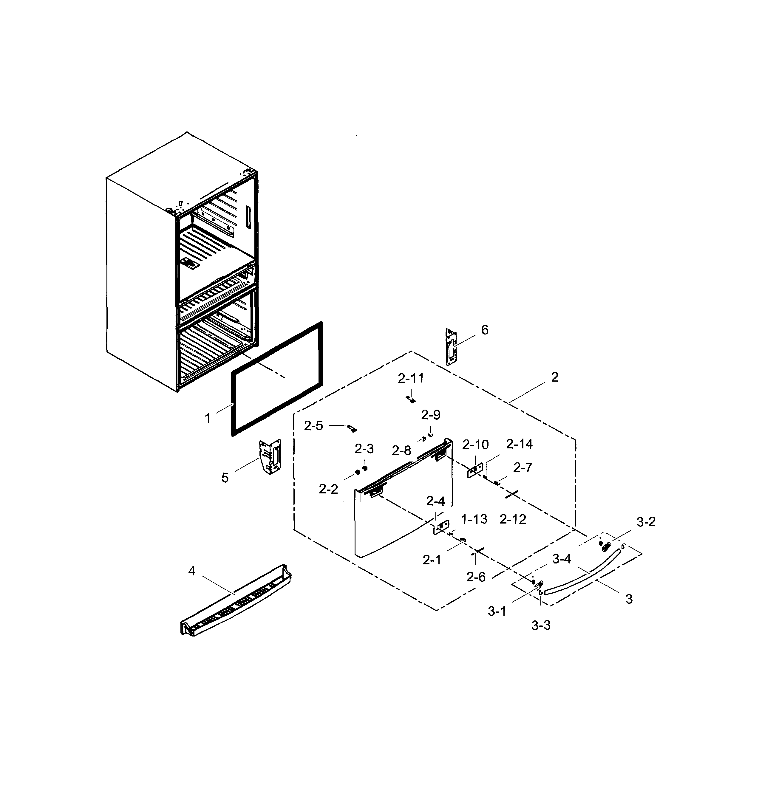 Door-freezer