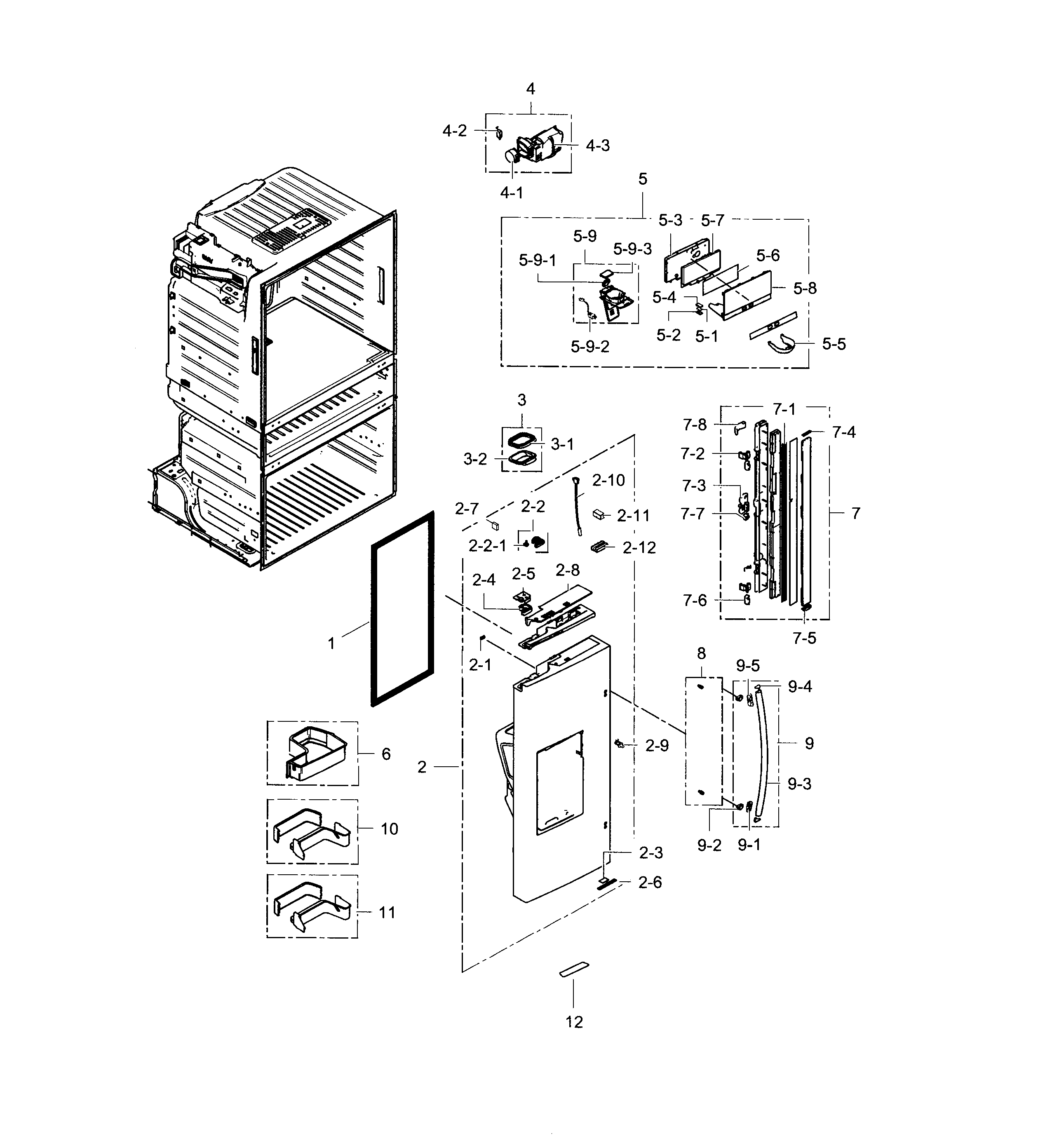 Door l-refrigerator
