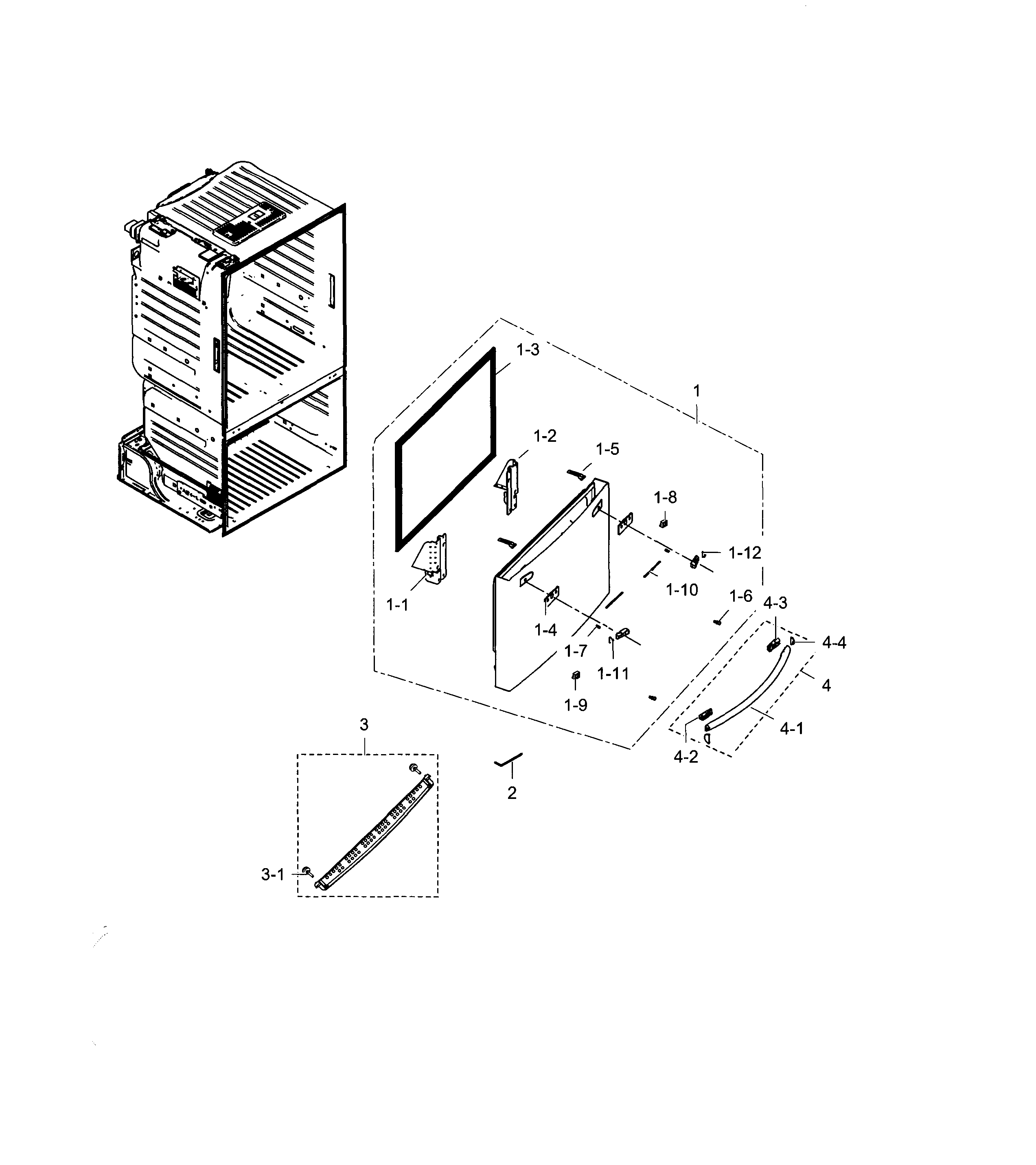 Door-freezer