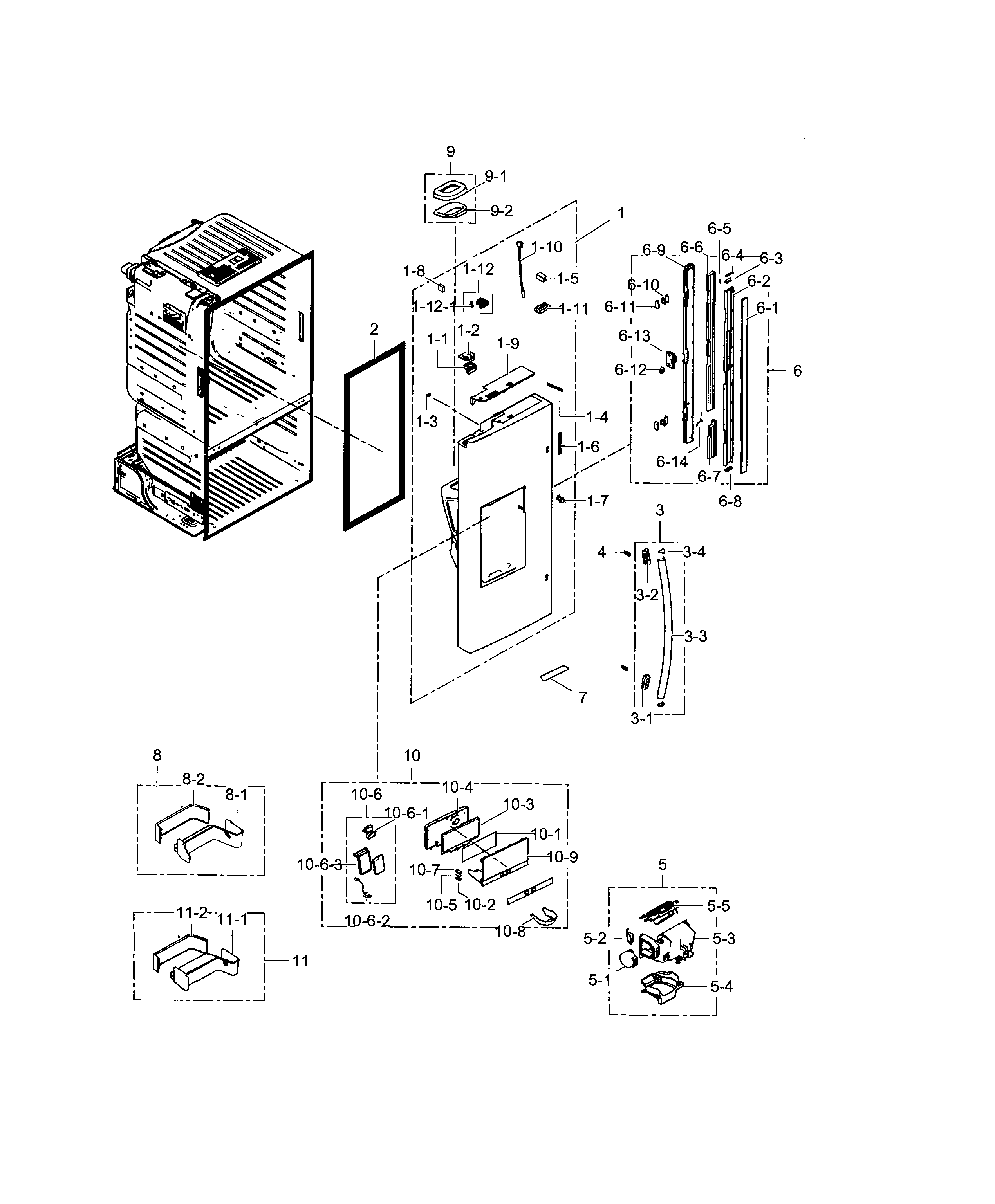 Door l-refrigerator