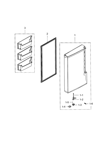 Door l-freezer