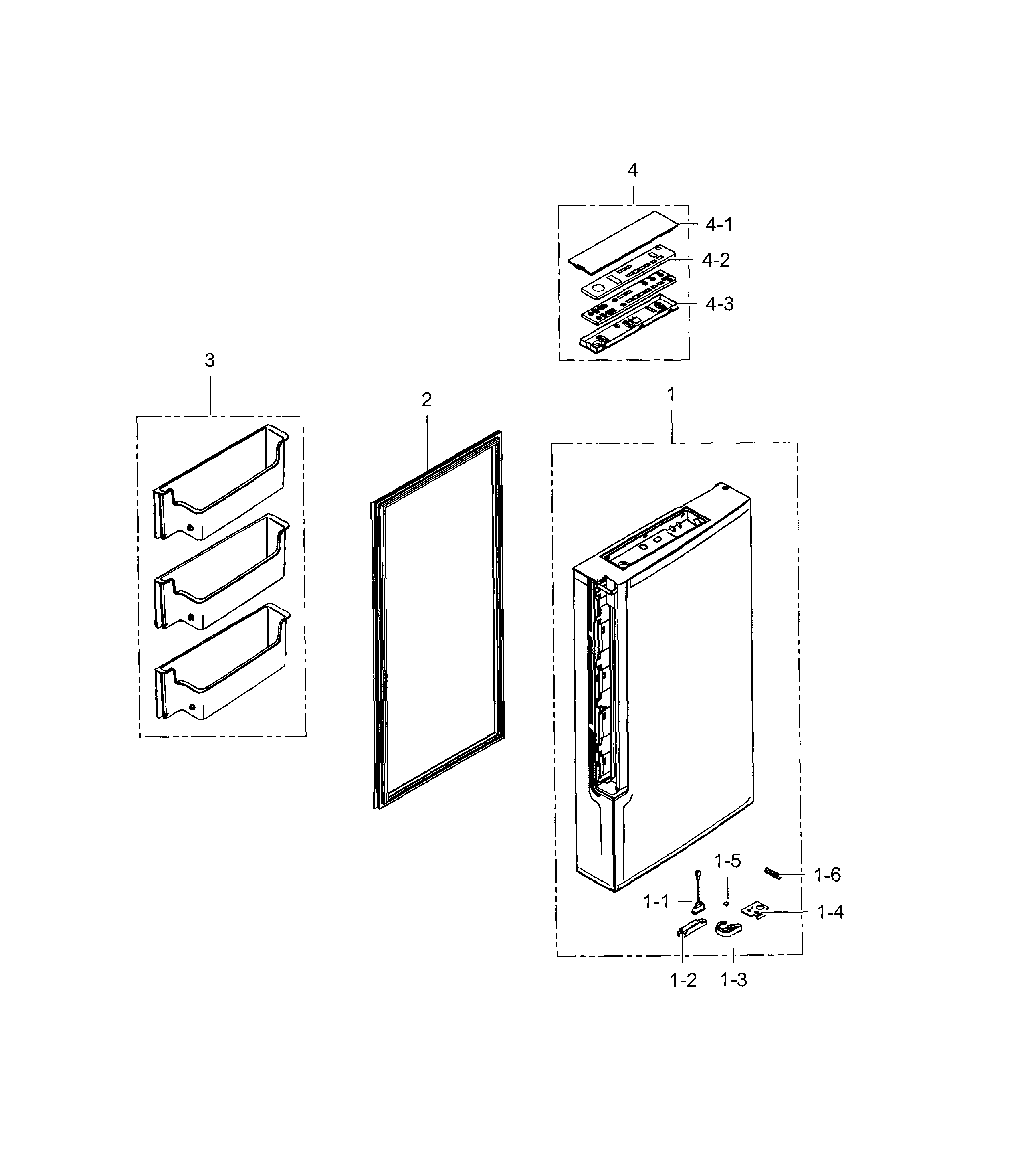 Door r-freezer