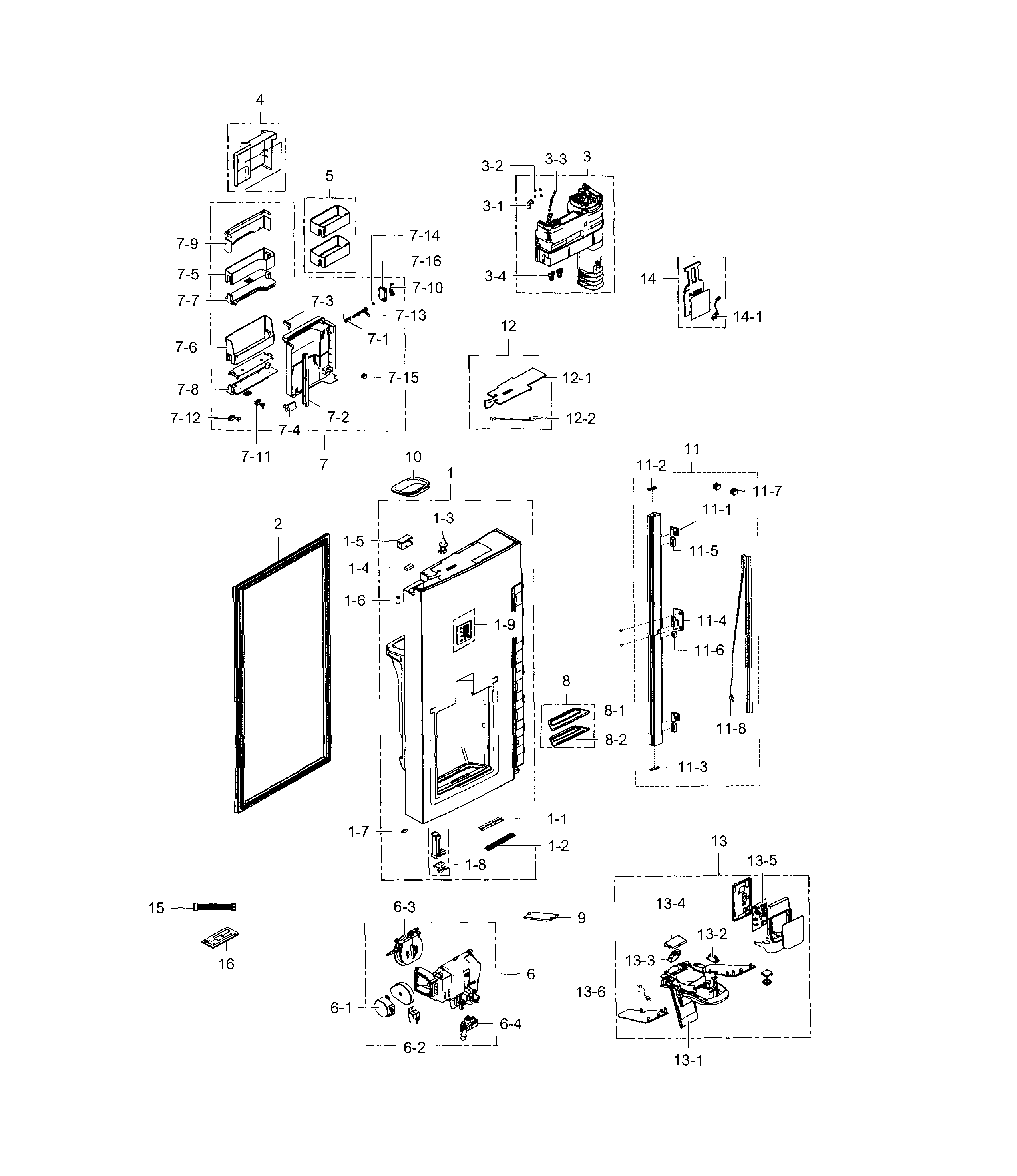 Door l-refrigerator
