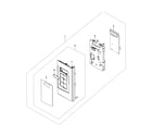Samsung SMH1611W/XAA-00 control panel diagram