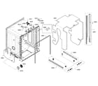 Bosch SHE3AR72UC/12 frame & cavity diagram