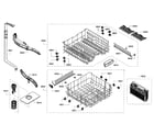 Bosch SHE3AR72UC/12 rack assy diagram