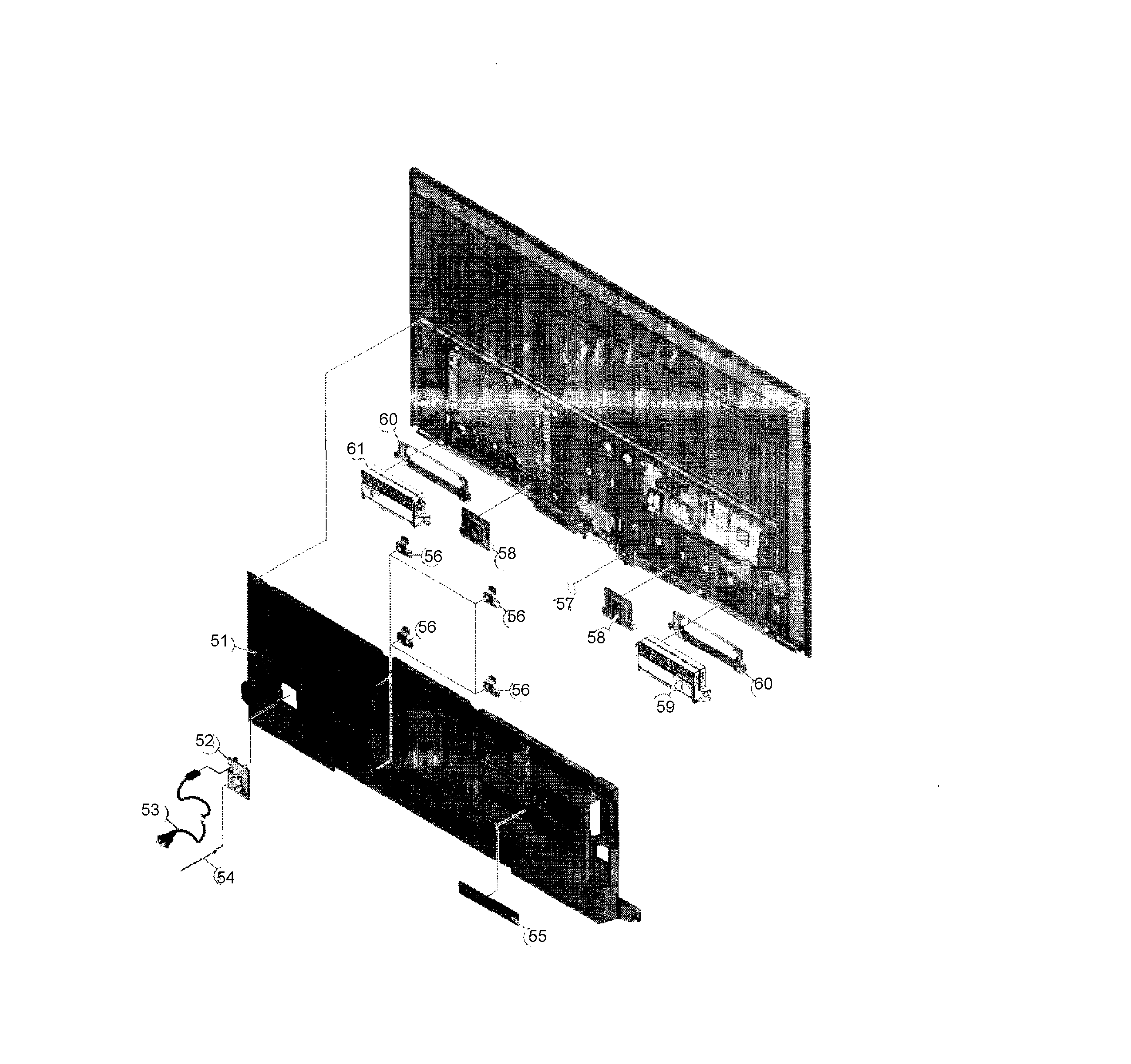 Rear cabinet