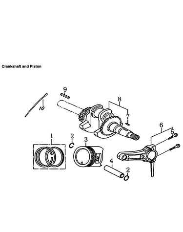 Crankshaft-piston