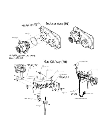 Inducer & gas control