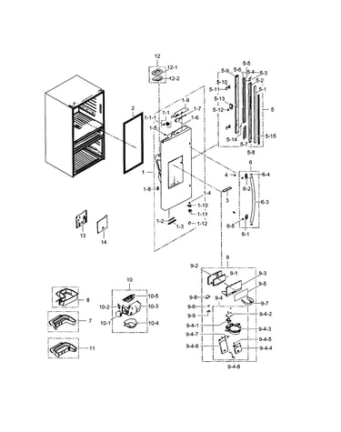 Refrigerator door l