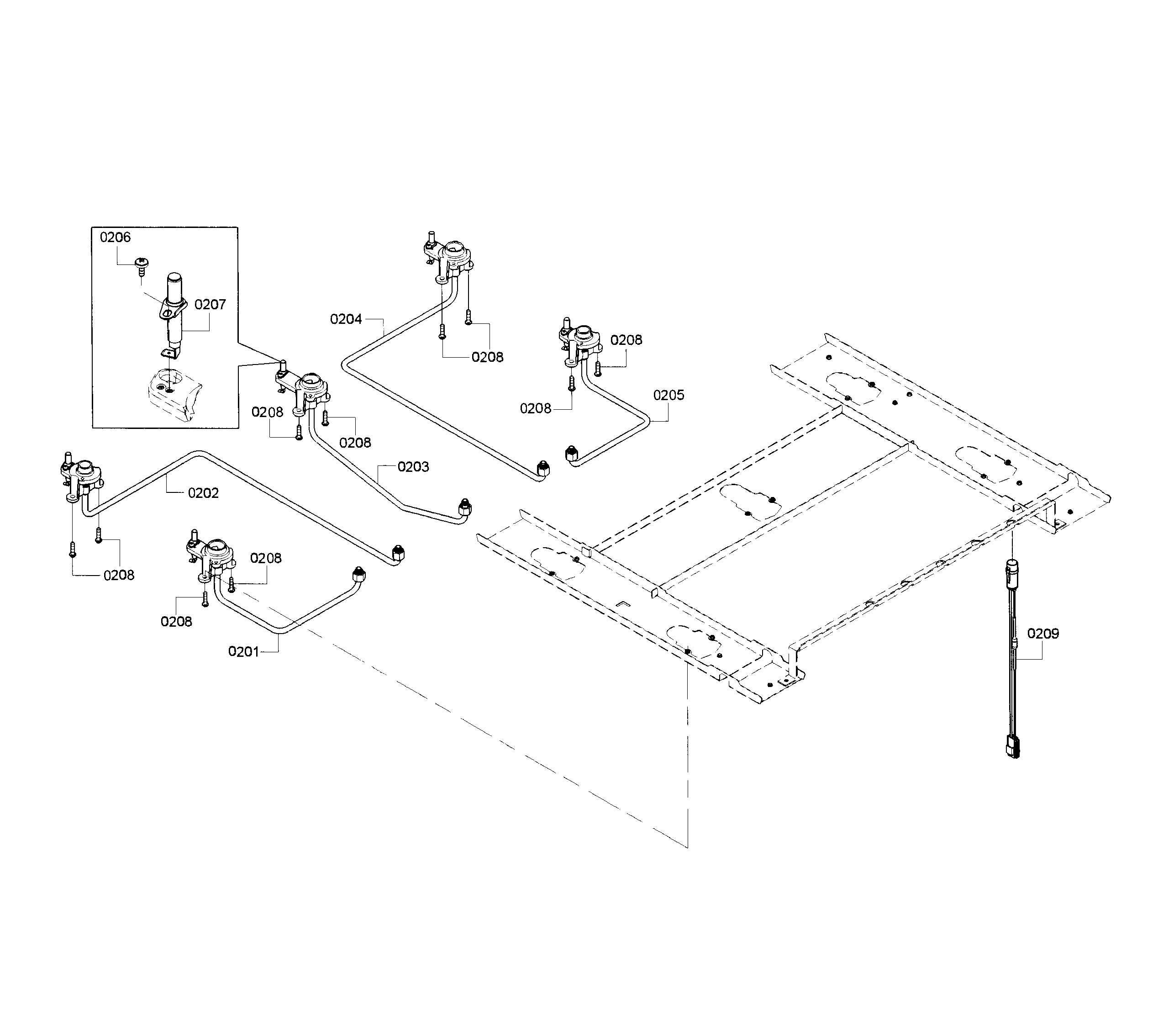 Gas valve assy
