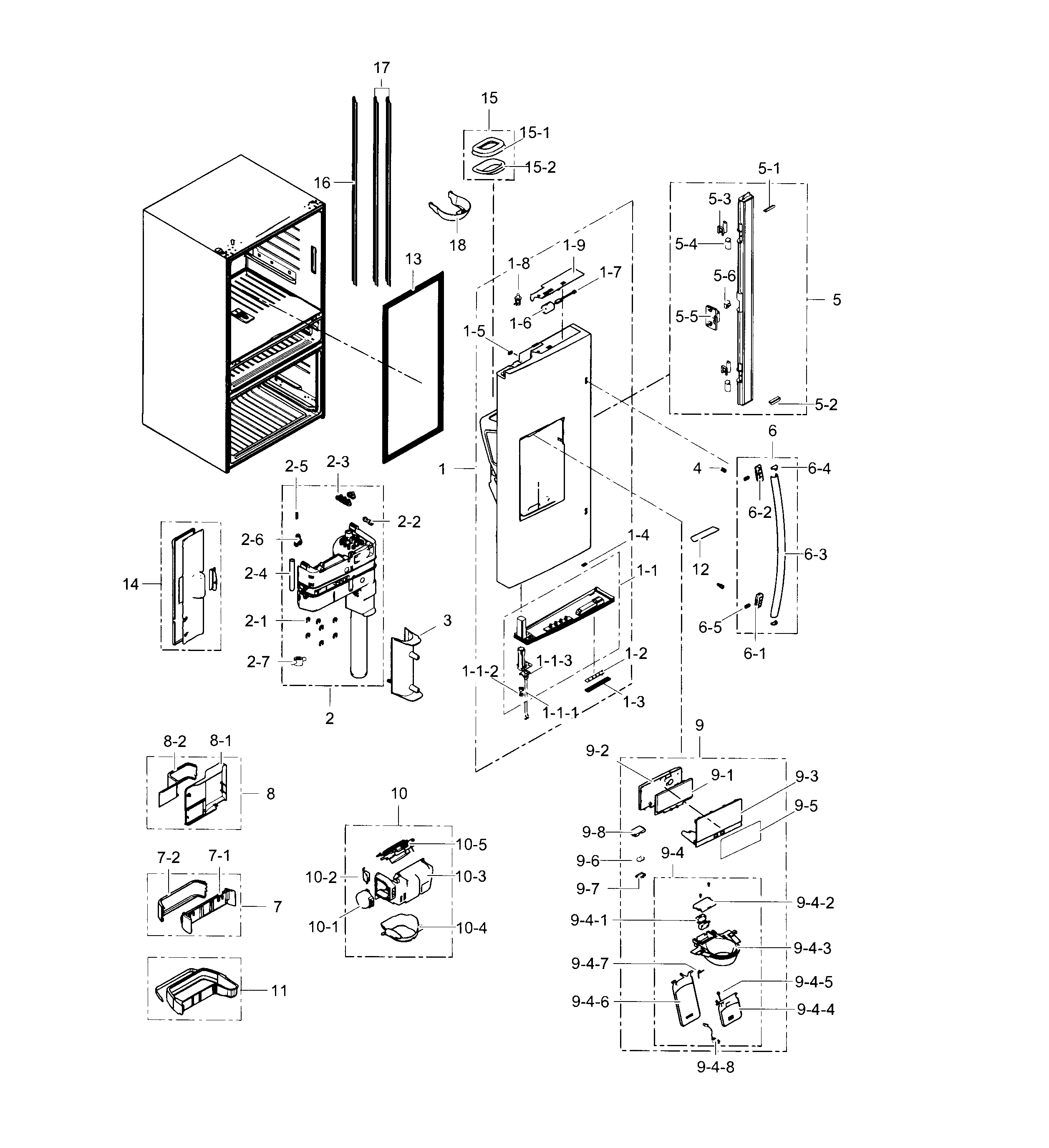 Refrigerator door l