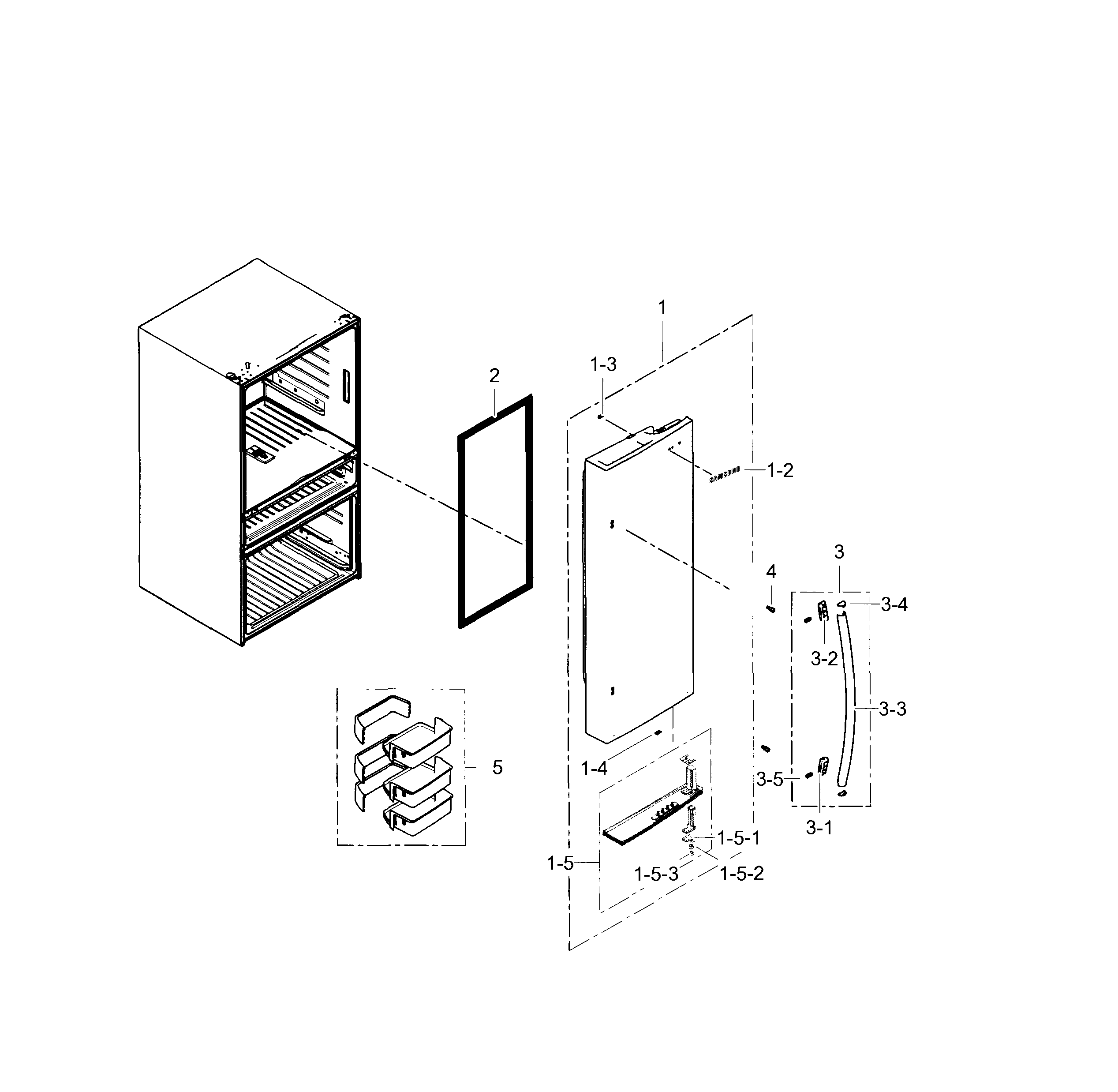 Refrigerator door r
