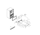 Samsung RF23HSESBSR/AA-01 freezer door diagram