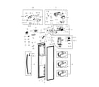 Samsung RS22HDHPNSR/AA-00 freezer door diagram