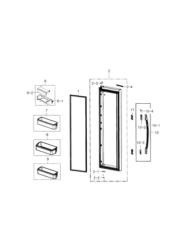 Refrigerator door
