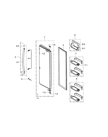 Refrigerator door