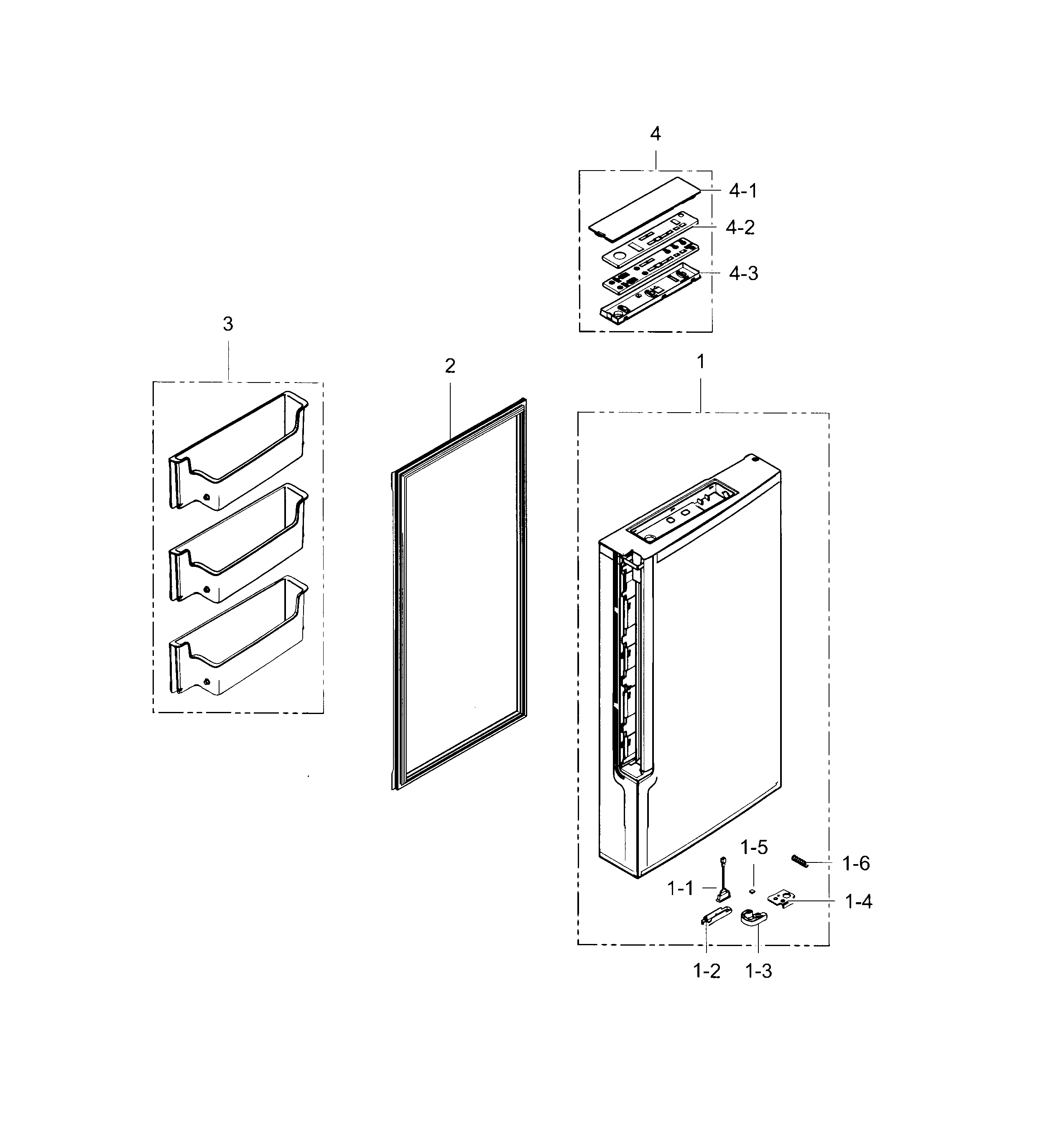 FREEZER DOOR RIGHT