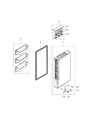 Freezer door right