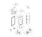 Samsung RF34H9950S4/AA-00 fridge door left diagram
