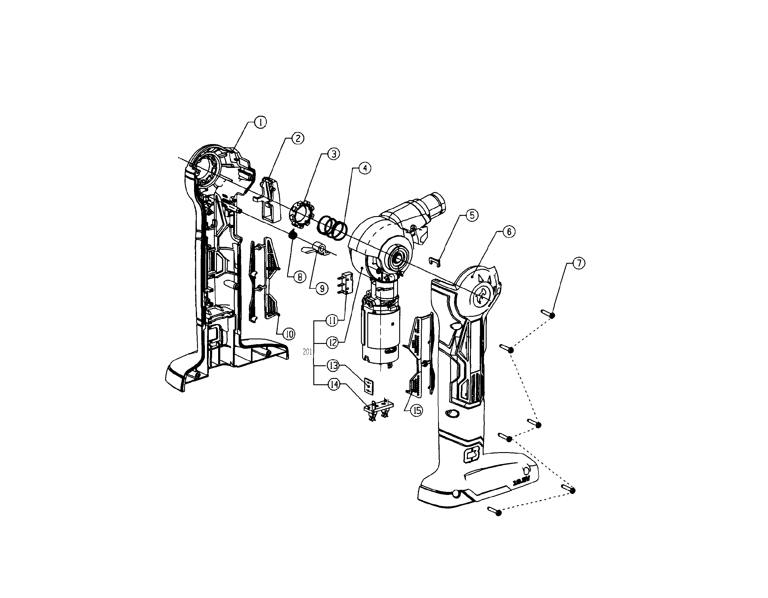 Hammer gun assy