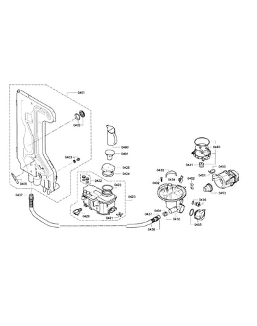 Pump & pipe assy