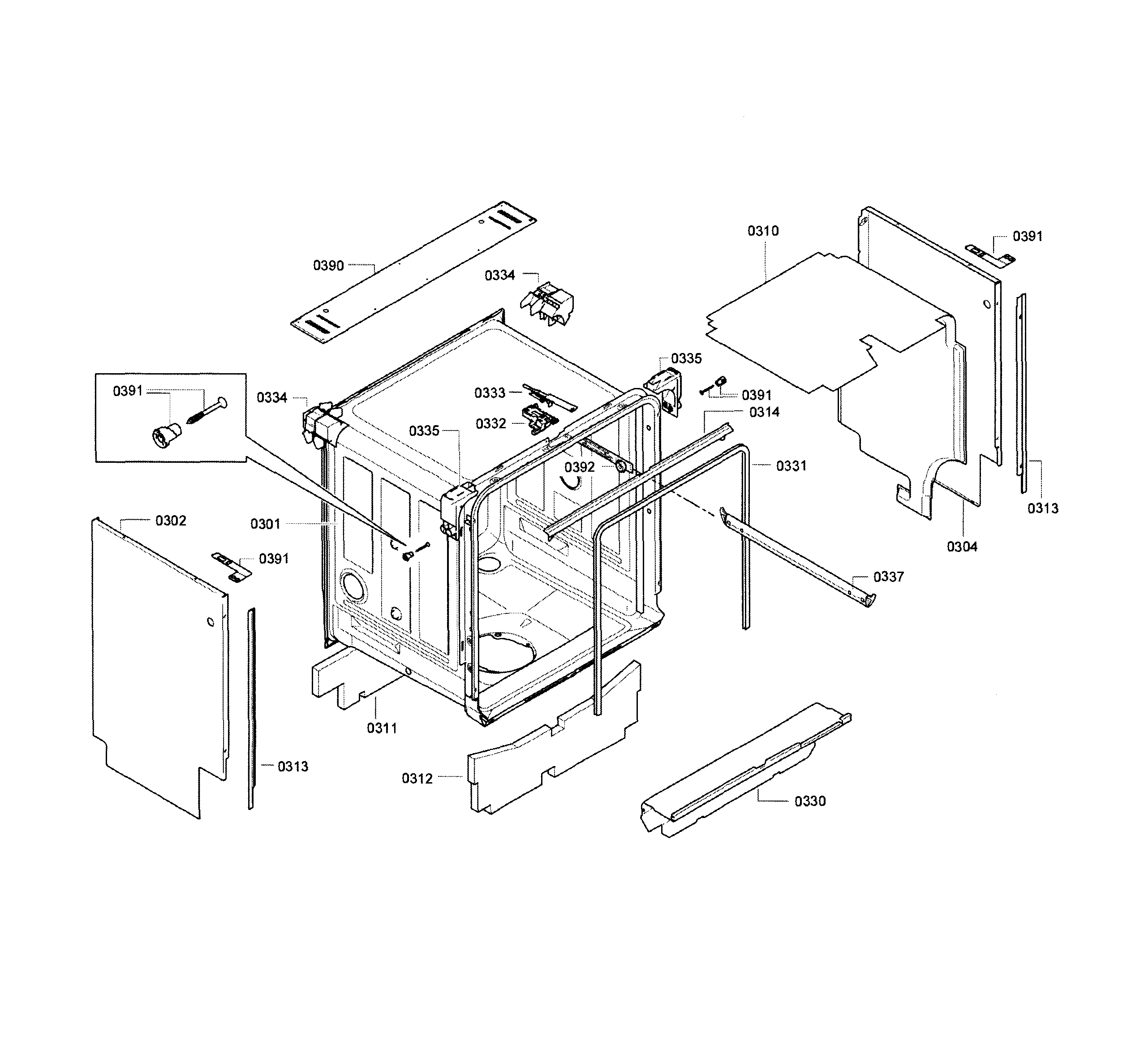 Frame & cavity