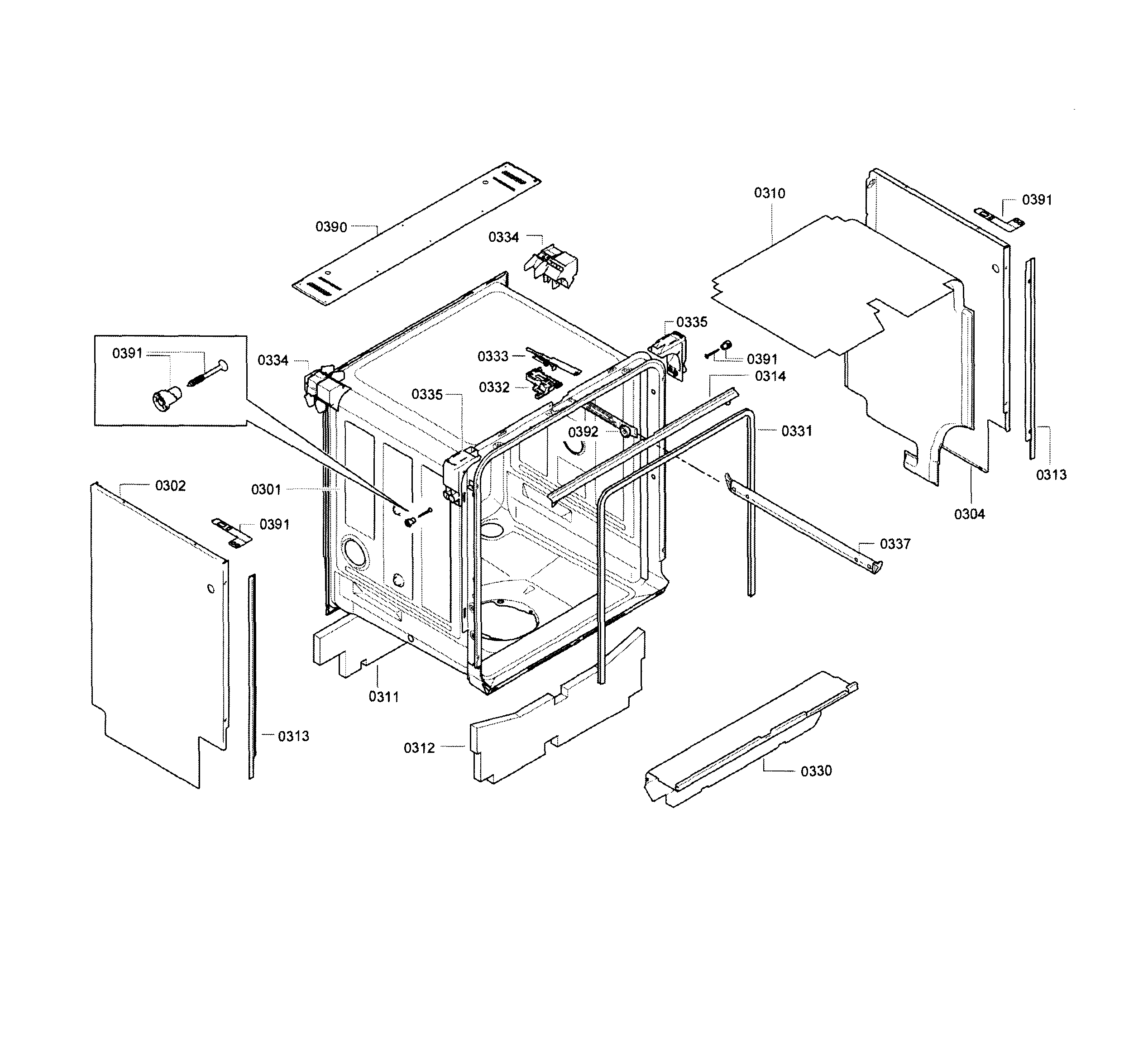 Frame & cavity