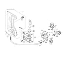 Bosch SGE63E06UC/74 pump & pipe assy diagram