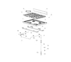 Fisher & Paykel OR30SDPWGX1-88659-A hob top diagram