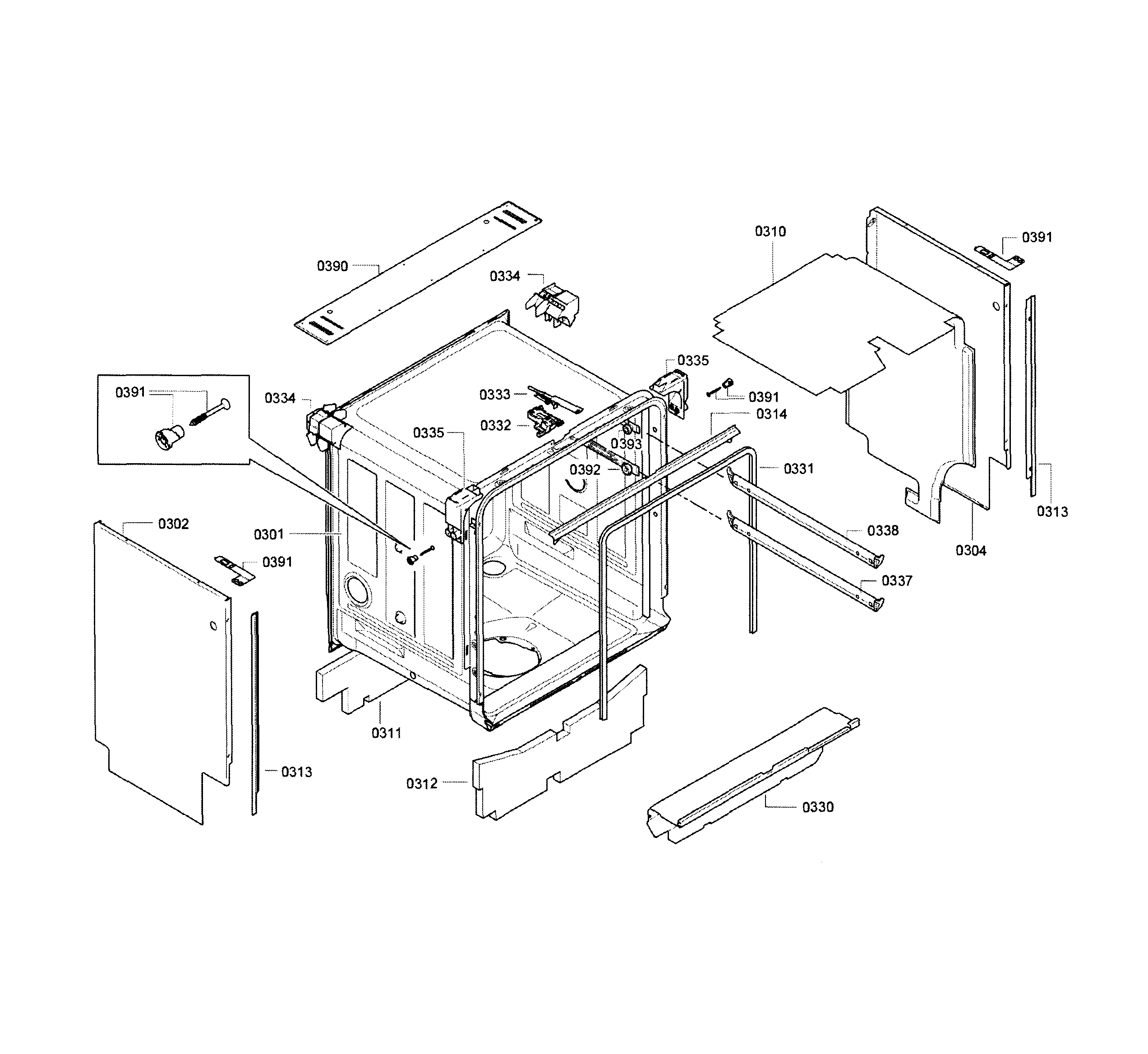 Cavity & frame
