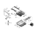 Bosch SGE63E15UC/82 rack assy diagram