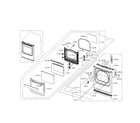 Samsung DV5471AEP/XAA-00 front & door diagram