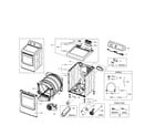 Samsung DV5471AEP/XAA-02 main assy diagram