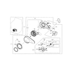 Samsung DV5471AEP/XAA-02 motor duct diagram