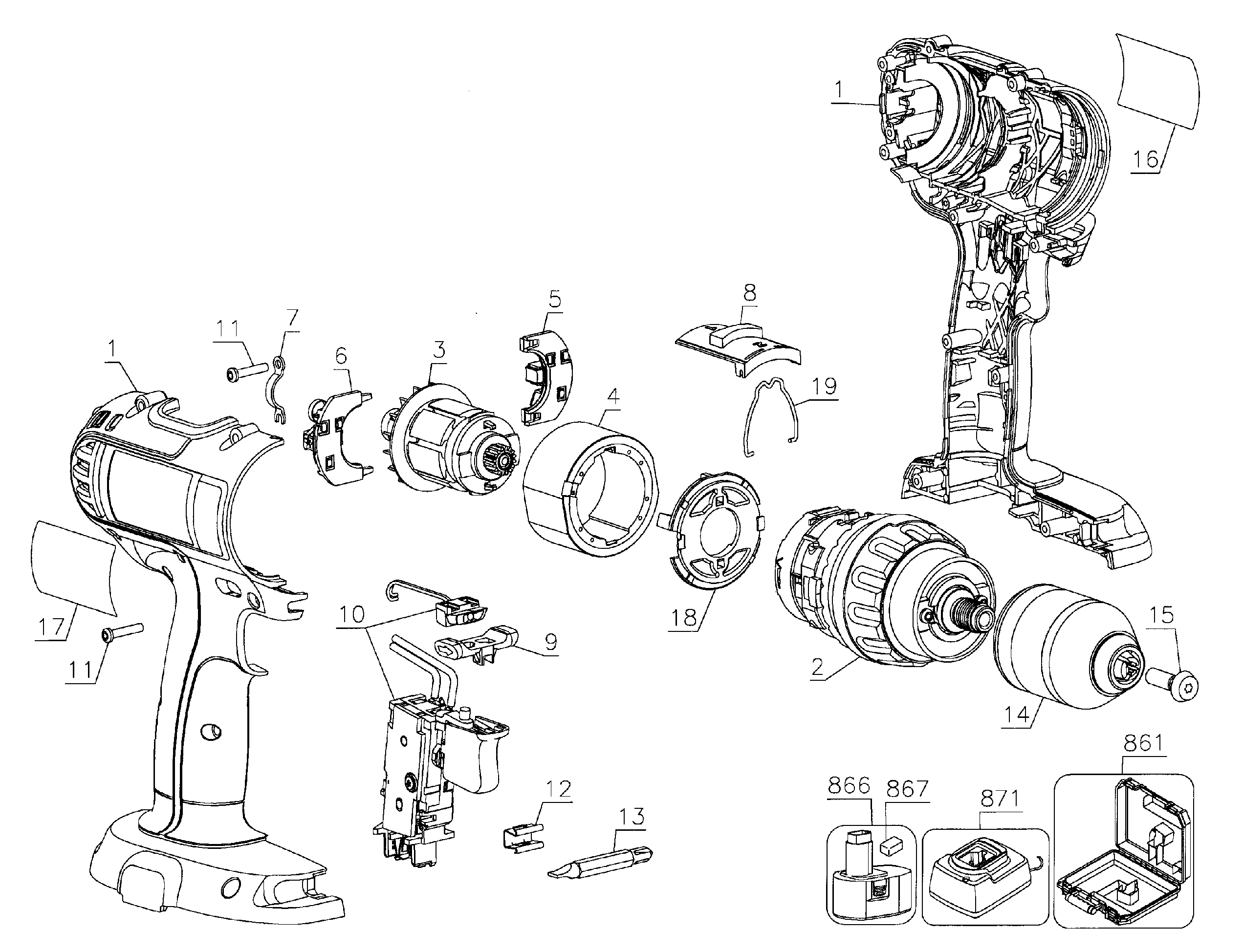 Drill assy