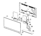 Samsung UN40HU6950FXZA-TS01 cabinet parts diagram