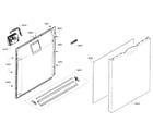 Bosch SHE3AR56UC/12 door assy diagram