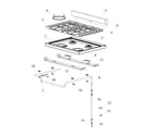 Fisher & Paykel OR30SDBMX1-88662-A hob top diagram