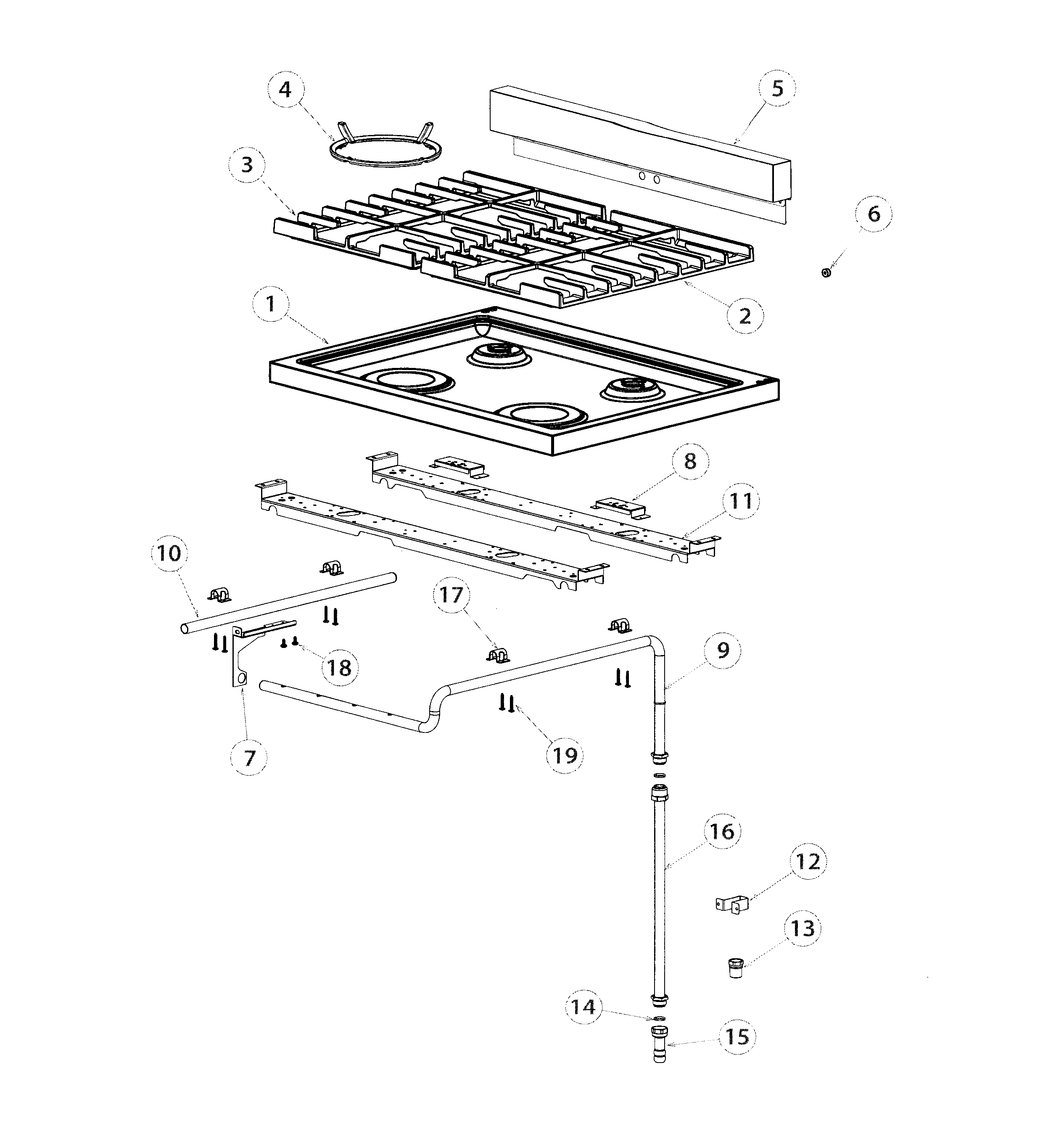 Hob top