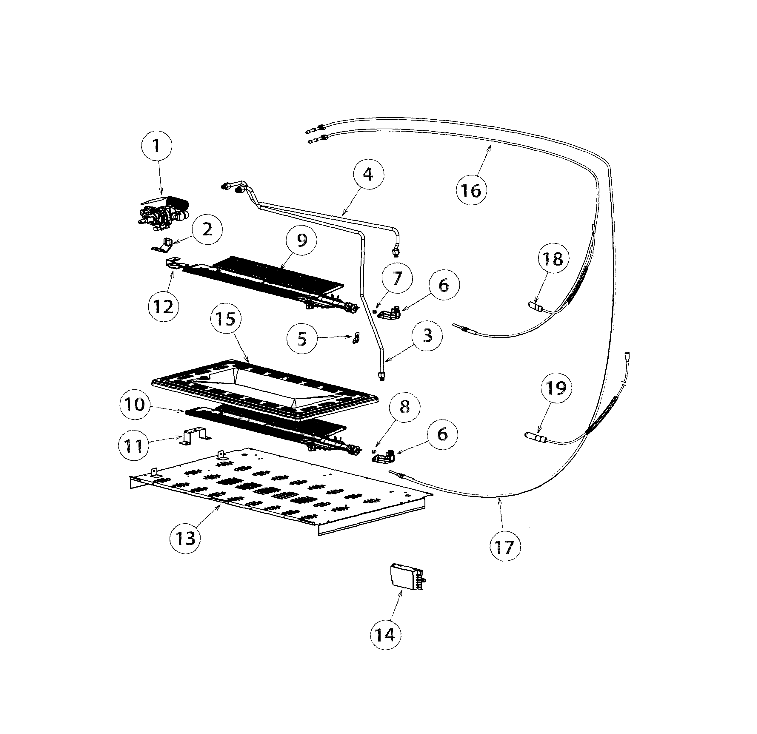 Gas oven components