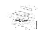 Fisher & Paykel OR30SDPWIX1-88660-A hob top diagram