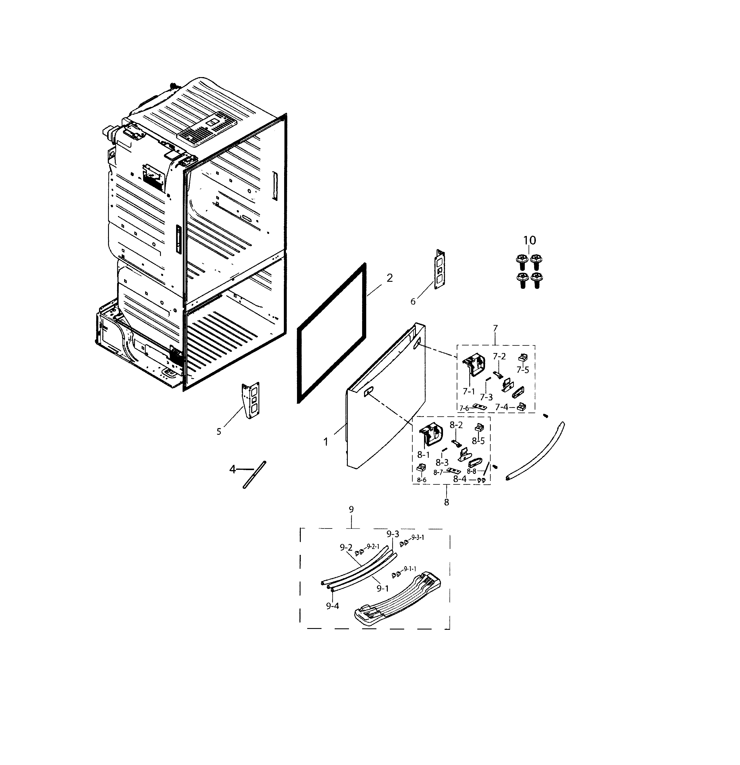 Door-freezer