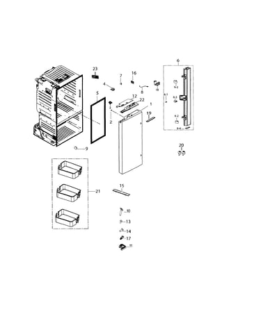 Fridge door l