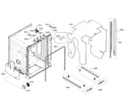 Bosch SHE3AR76UC/12 cavity & frame diagram